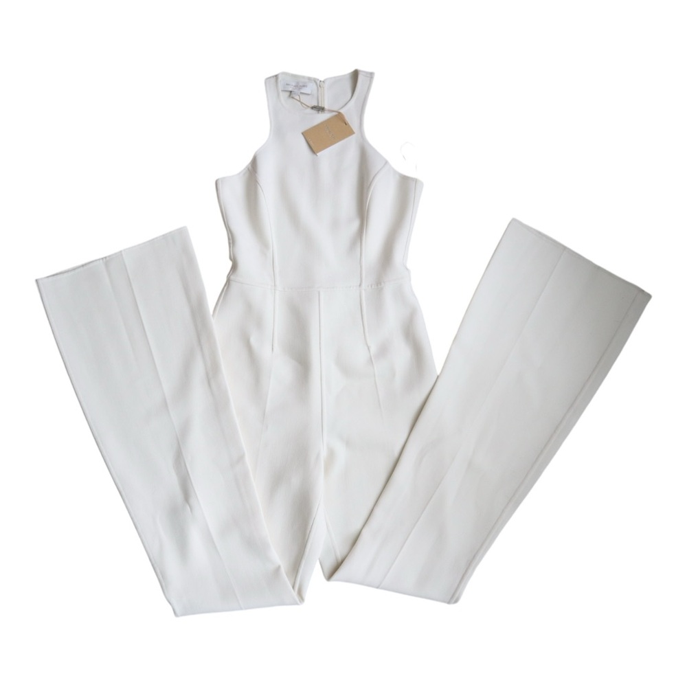 Michael Kors Collection Cream Halter Jumpsuit - Picture 12 of 12